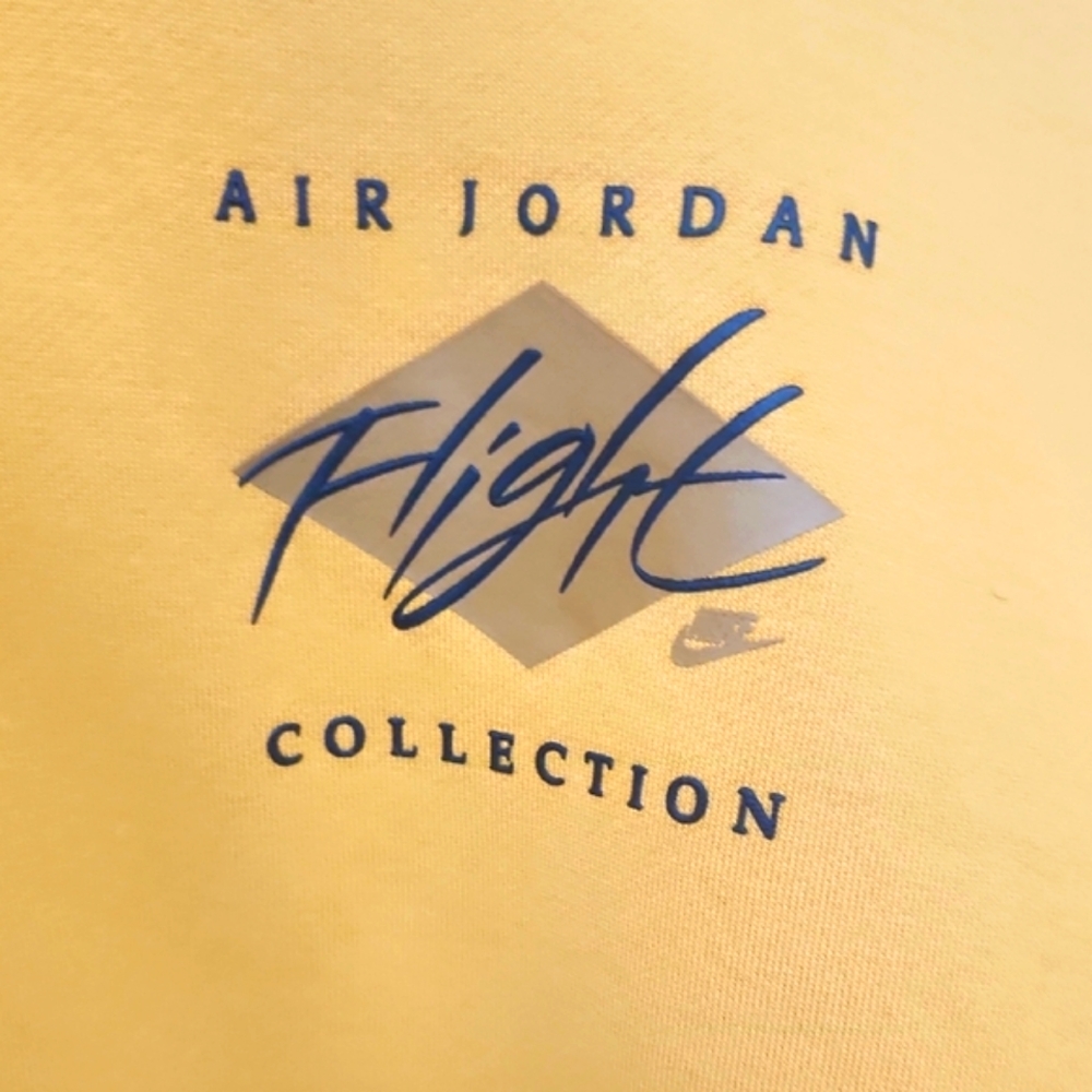 Jordan Yellow Pullover Hoodie with Graphic - Picture 7 of 11